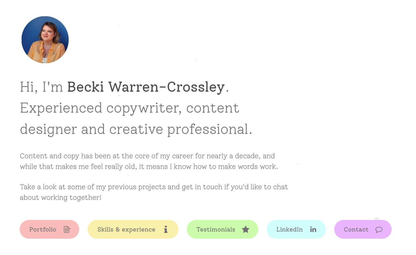 Becki Warren-Crossley Portfolio | Tier 2